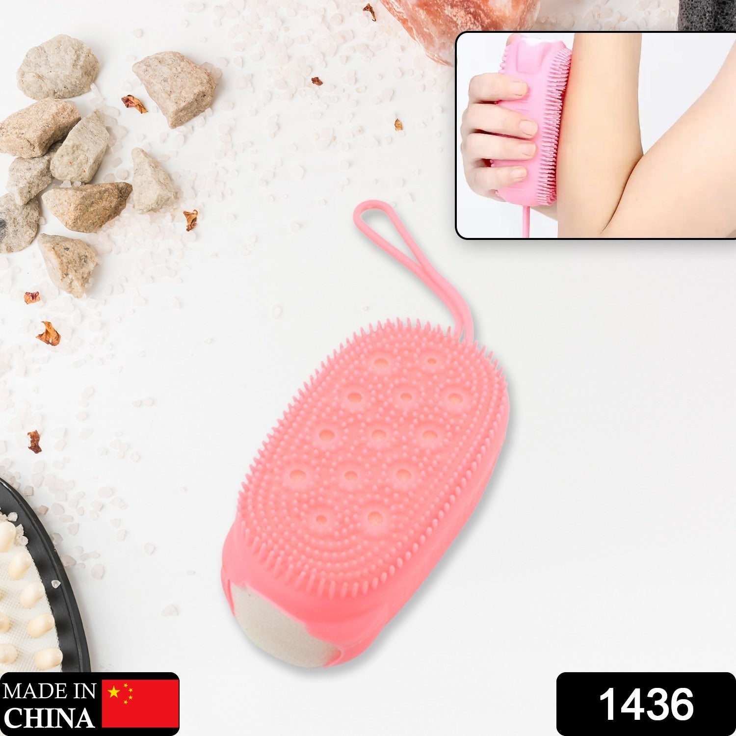 Silicone Super Soft Silicone Bath Brush Double-sided Body Scrubber Brush For Deep Cleasing Exfoliating Ultra-soft Scrubber(1 Pc) Silicone Super Soft Silicone Bath Brush Double-sided Body Scrubber Brush For Deep Cleasing Exfoliating Ultra-soft Scrubber(1 Pc)
